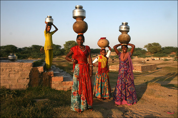 getting water in Rajasthan