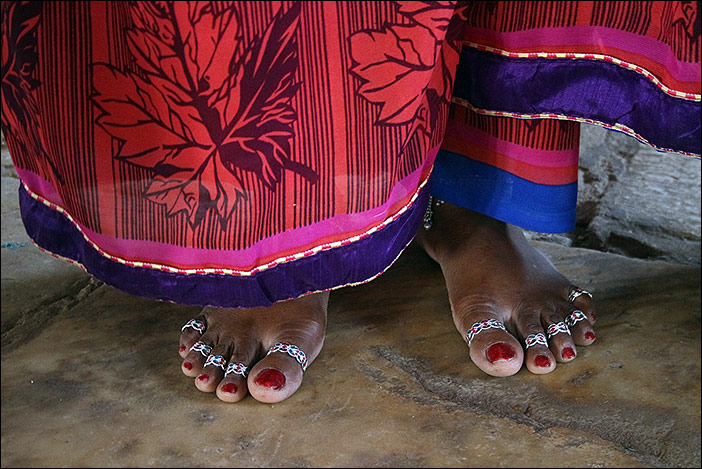 feet of a Rajasthani lady